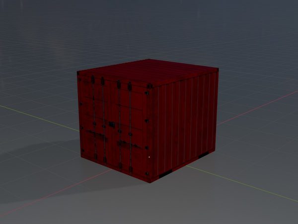 Schiffscontainer verkehrsrot 6 Fuß – Bild 4