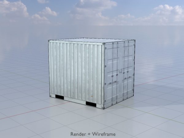 Schiffscontainer lichtgrau 10 Fuß – Bild 5