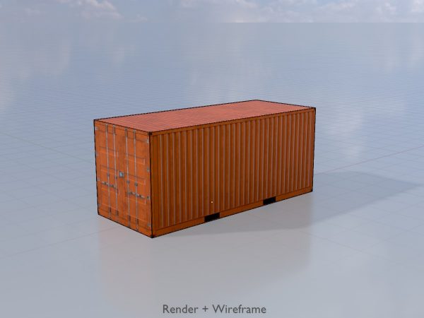 Schiffscontainer signalorange 20 Fuß – Bild 5