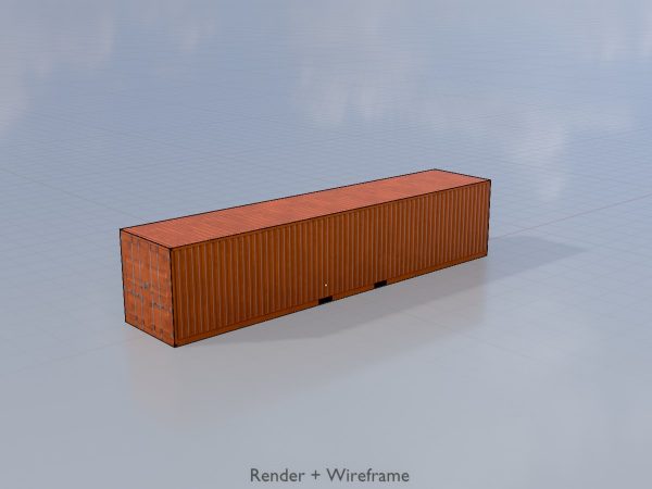 Schiffscontainer signalorange 40 Fuß – Bild 5