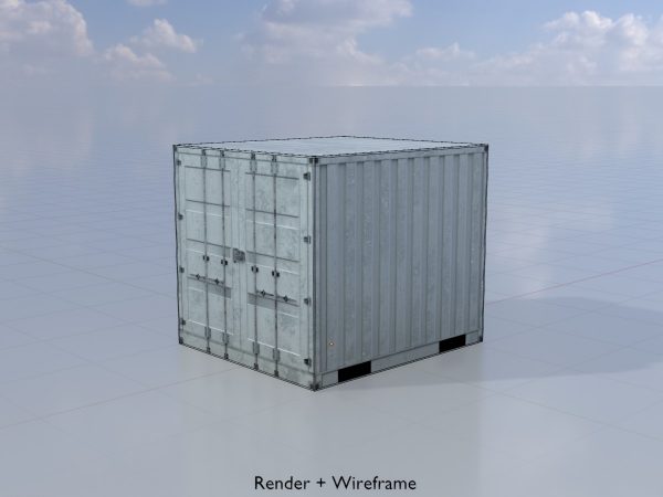 Schiffscontainer lichtgrau 6 Fuß – Bild 5