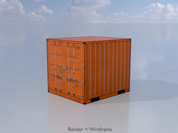 Schiffscontainer signalorange 6 Fuß – Bild 5