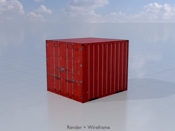 Schiffscontainer verkehrsrot 6 Fuß – Bild 5