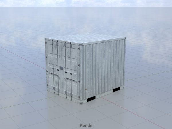 Schiffscontainer lichtgrau 10 Fuß – Bild 9