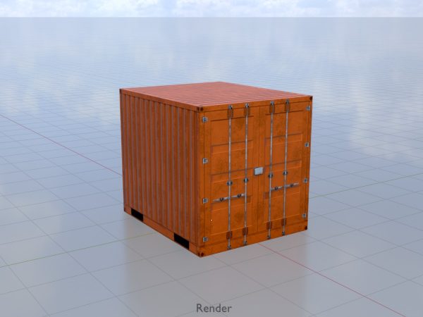 Schiffscontainer signalorange 10 Fuß – Bild 9