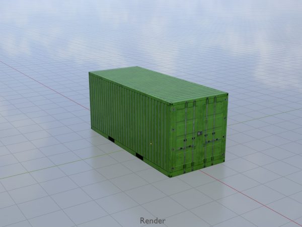 Schiffscontainer gelbgrün 20 Fuß – Bild 9