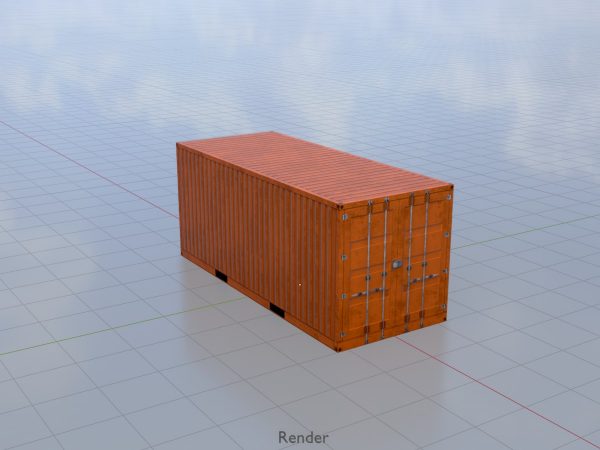 Schiffscontainer signalorange 20 Fuß – Bild 9