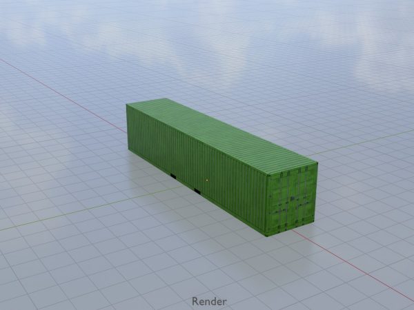 Schiffscontainer gelbgrün 40 Fuß – Bild 9