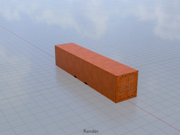 Schiffscontainer signalorange 40 Fuß – Bild 9