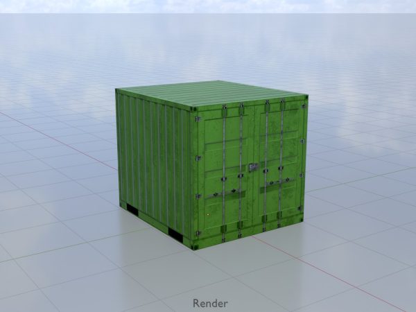Schiffscontainer gelbgrün 6 Fuß – Bild 9