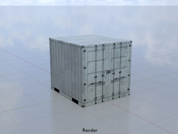 Schiffscontainer lichtgrau 6 Fuß – Bild 9