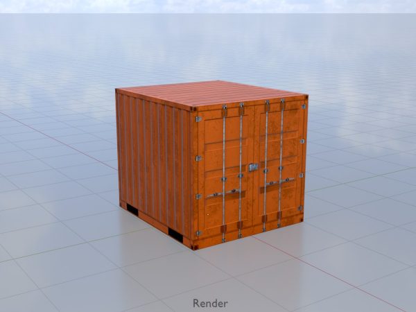 Schiffscontainer signalorange 6 Fuß – Bild 9