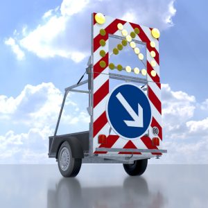 Traffic sign 616-30 Mobile barrier sign right 3600x2200