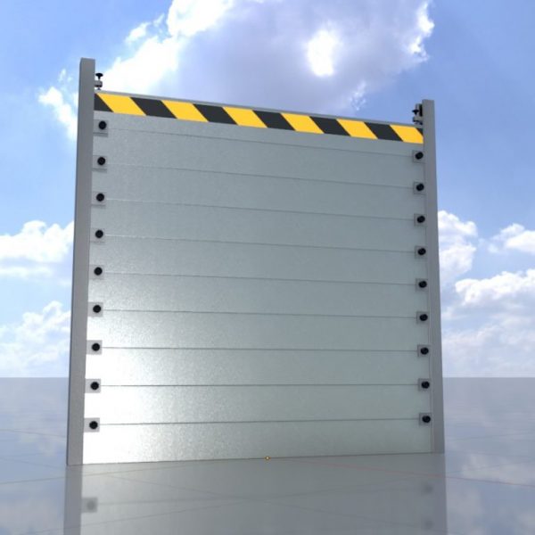Aluminium Hochwasserschutzwand 2m x 2m