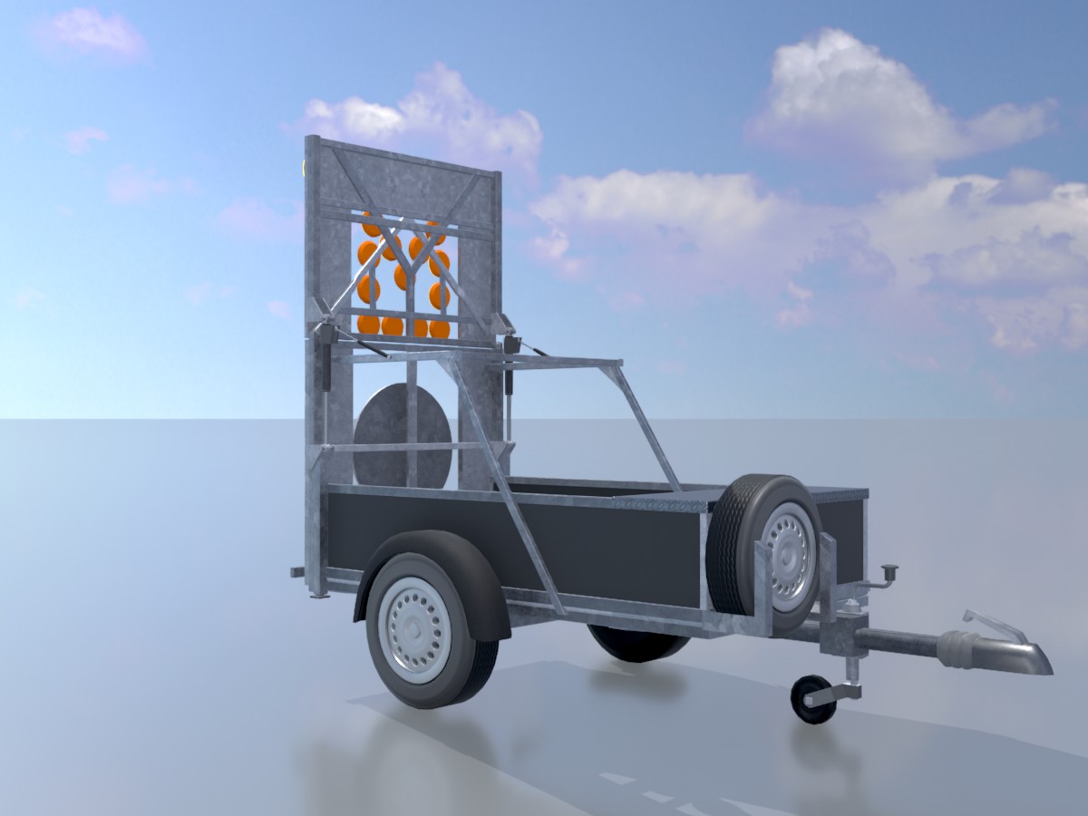 Traffic sign 616-31 Mobile barrier sign left 2500x1700 3 Traffic sign 616-31 Mobile barrier sign left 2500x1700 - Image 3