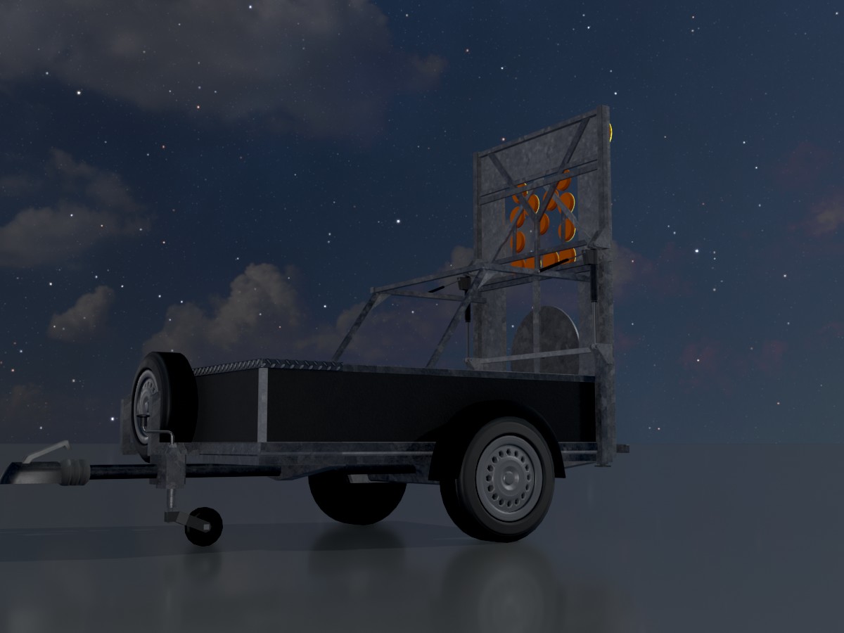 Traffic sign 616-31 Mobile barrier sign left 2500x1700 4 Traffic sign 616-31 Mobile barrier sign left 2500x1700 - Image 4