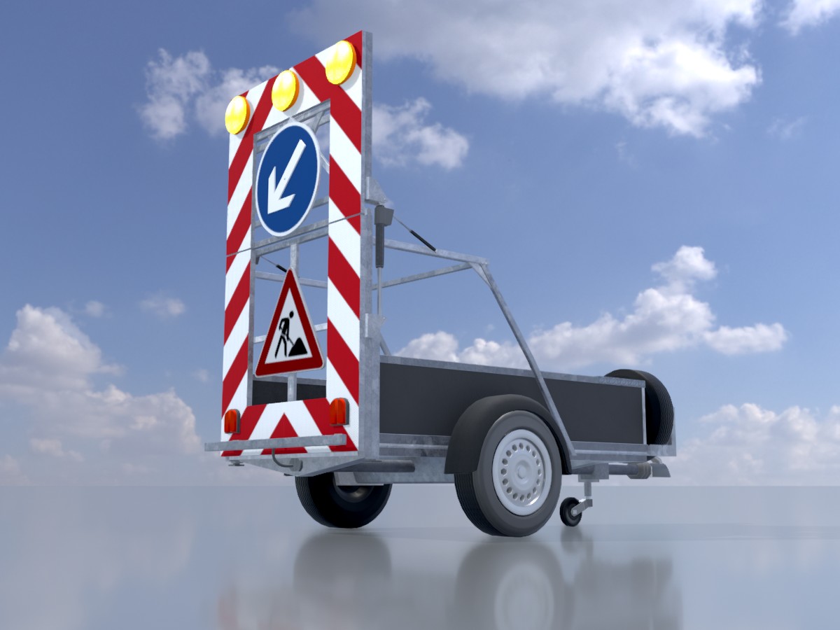 Verkehrszeichen 615 Fahrbare Absperrtafel links 2500x1700 5 Verkehrszeichen 615 Fahrbare Absperrtafel links 2500x1700 – Bild 5