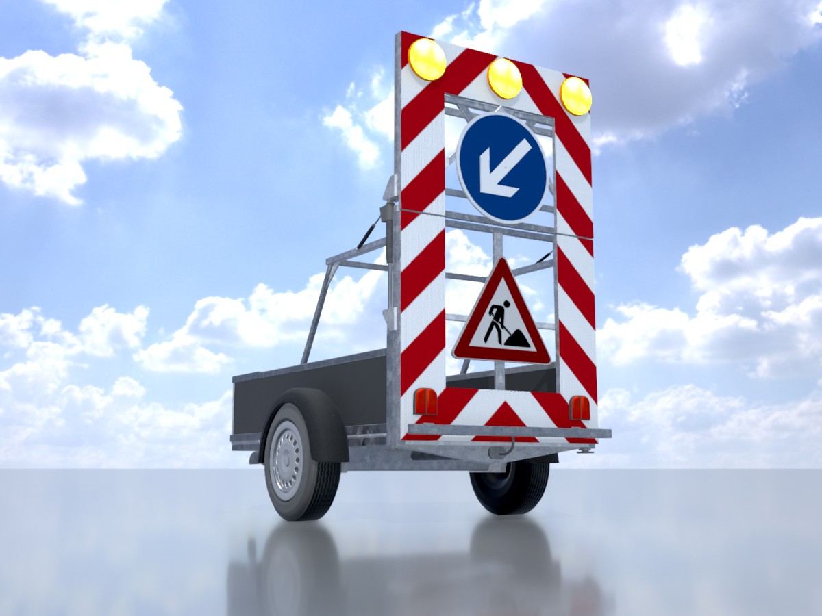 Verkehrszeichen 615 Fahrbare Absperrtafel links 2500x1700 9 Verkehrszeichen 615 Fahrbare Absperrtafel links 2500x1700 – Bild 9