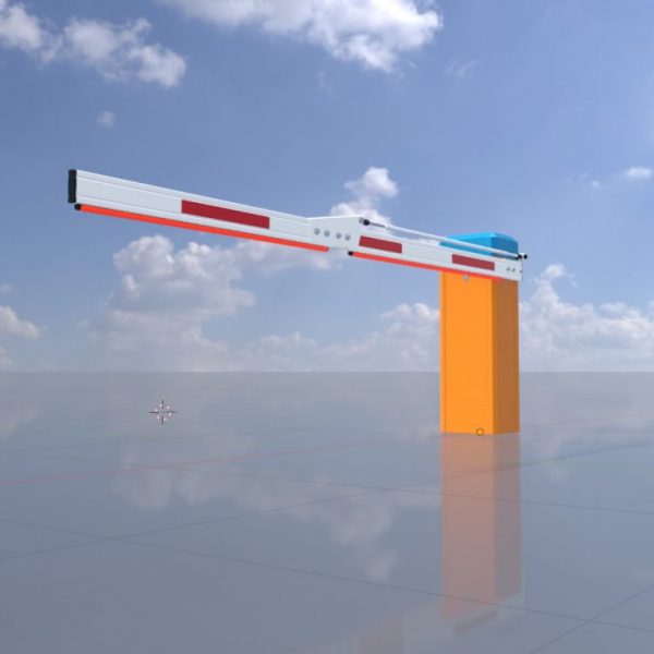 Elektromechanische Schranke mit Knickgelenk 3000 mm
